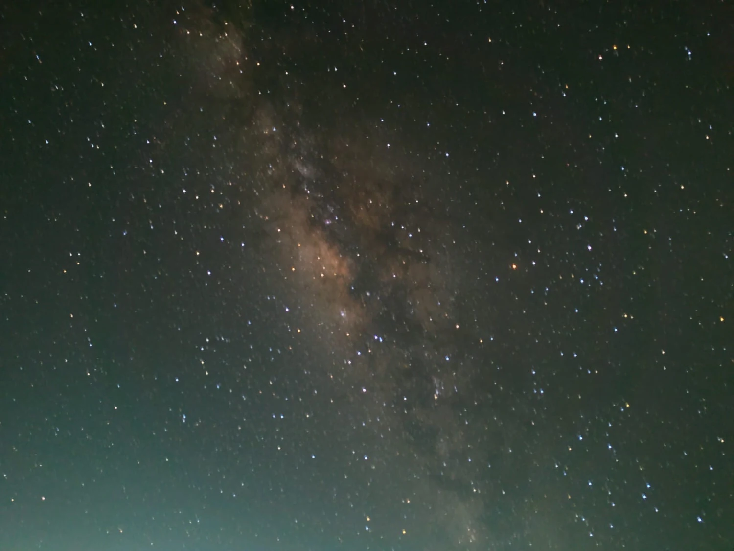 Via Láctea no céu dos Lençóis Maranhenses, vista das dunas à noite